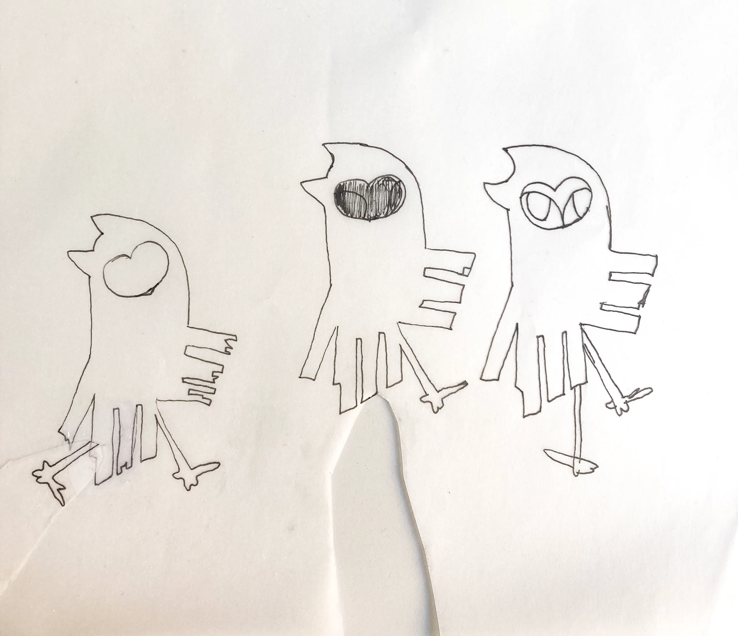 Nachteule Logo Development Sketches