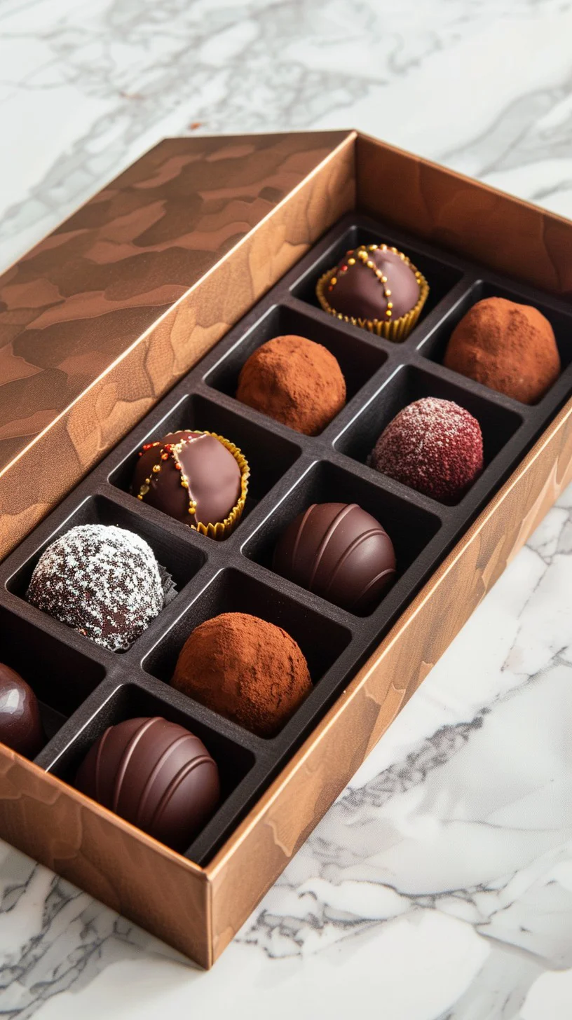 Love Box mit Pralinen